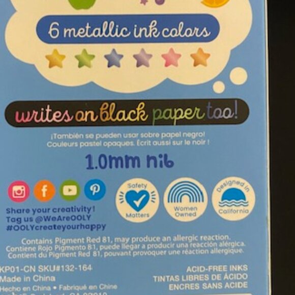 ooly: YUMMY YUMMY 6 Scented Metallic Gel Pens - Picture 6 of 6